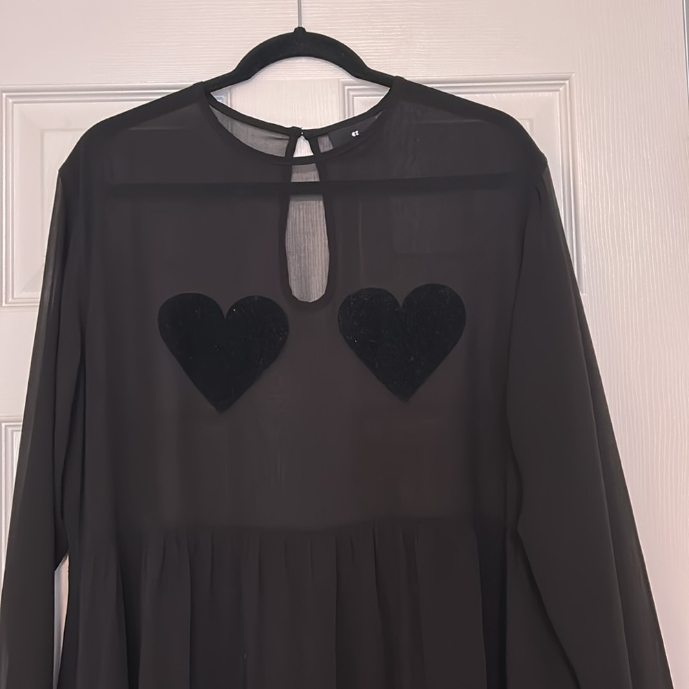 Lazy Oaf Flock Heart Dress M/L - Picture 3 of 9